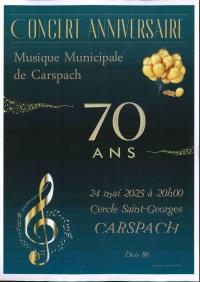 Musique municipale - Concert anniversaire - 70 ans