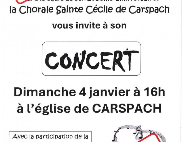Annulation concert du 04 janvier de la chorale